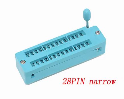 ZIF (Zero Insertion Force) Socket 28 pins, narrow