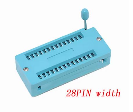 ZIF (Zero Insertion Force) Socket 28 Pin, Wide