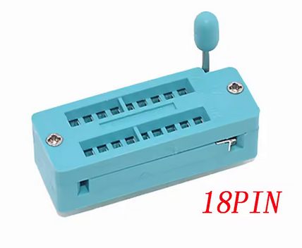 ZIF (Zero Insertion Force) Socket 18-pin