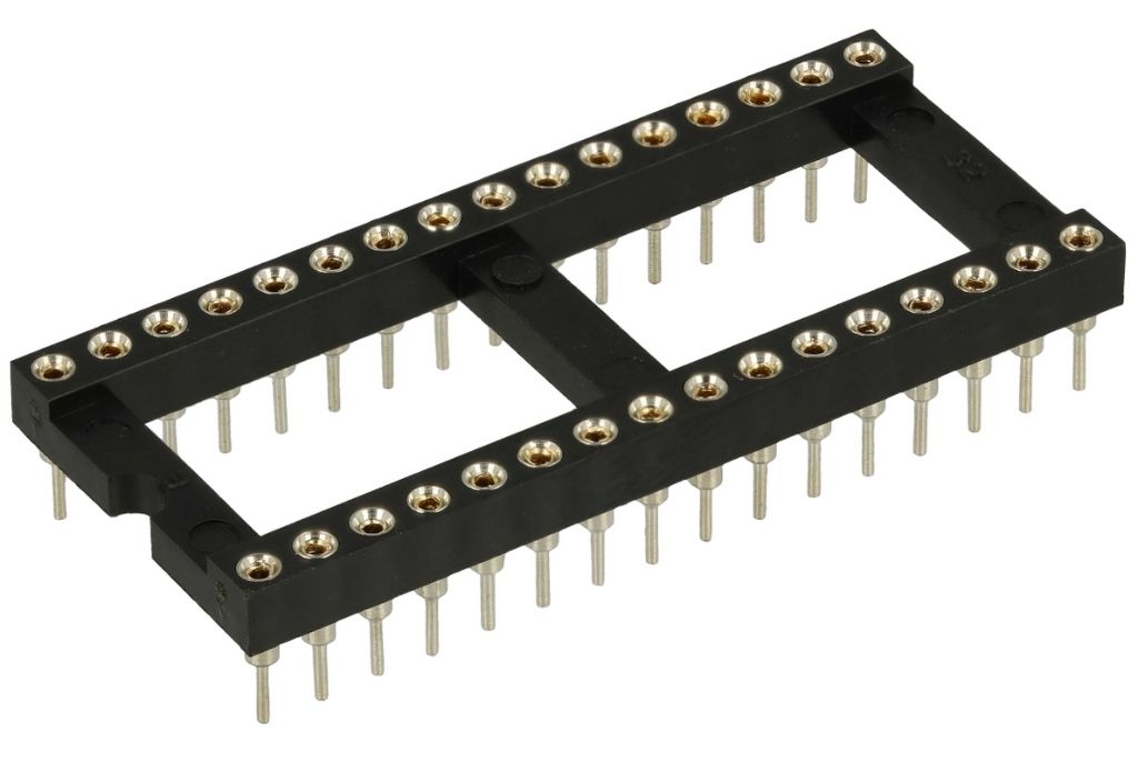 Precision DIP 40 Socket, 2.54mm pitch, wide
