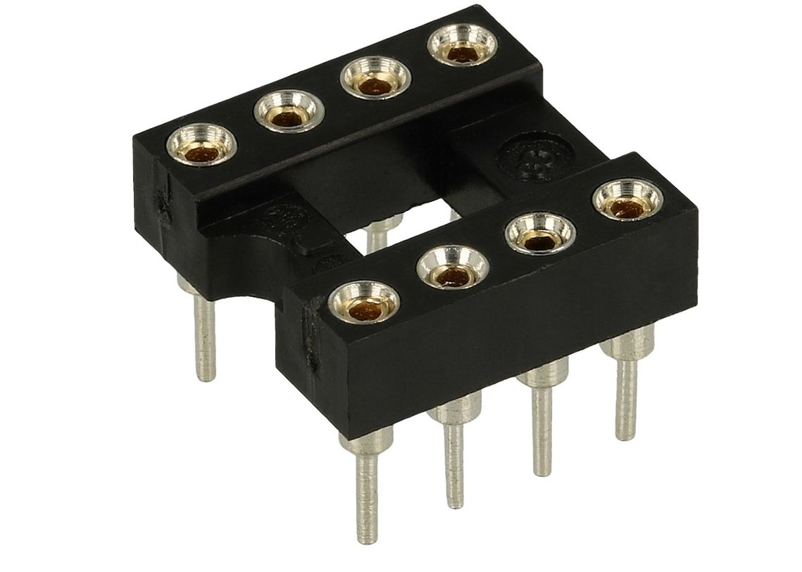 Precision DIP 8 Socket, pitch 2.54mm