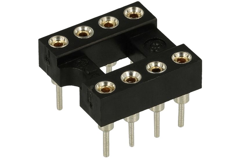 Precision DIP 8 Socket, pitch 2.54mm