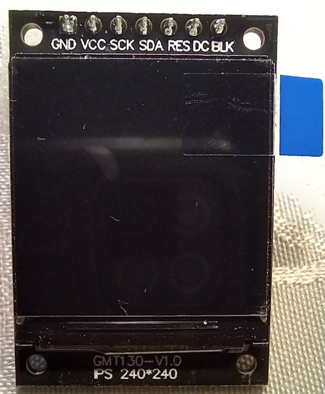 1.3-Inch RGB TFT Display, SPI Interface, ST7789 Driver