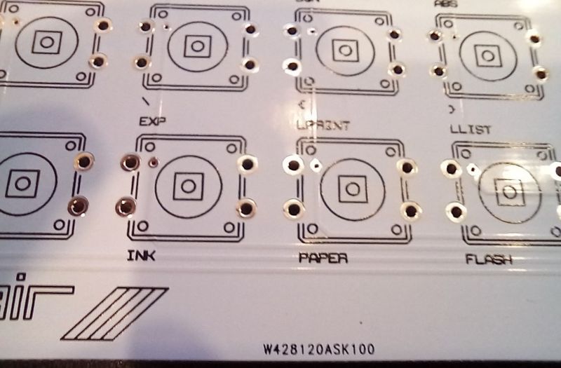 Keyboard PCB for Harlequin 128 and ZX Spectrum