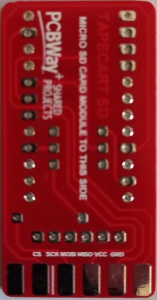 Tapecart micro SD PCB for Commodore