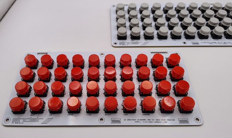 Assembled keyboard for ZX Spectrum clones, including Harlequin 128