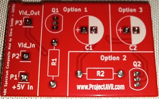 ZX Spectrum Video Output MOD PCB