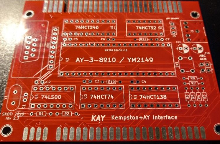 PCB for KEMPSTON interface + AY-3-8910