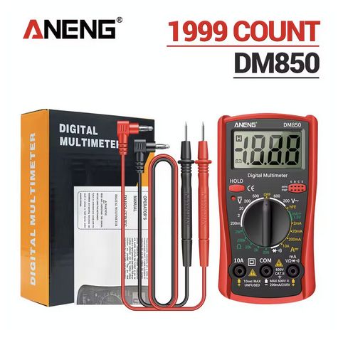 Multimetr cyfrowy Aneng DM850 z testerem do tranzystorów