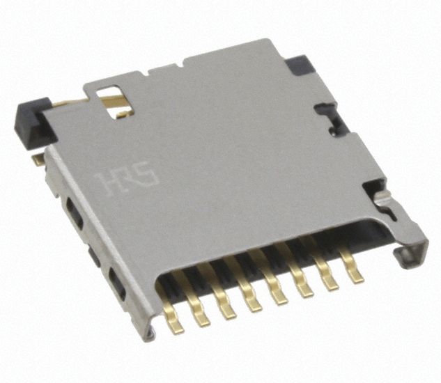 Connector, microSD card adapter, DM3D-SF/C, compatible with SIZIF 512 board
