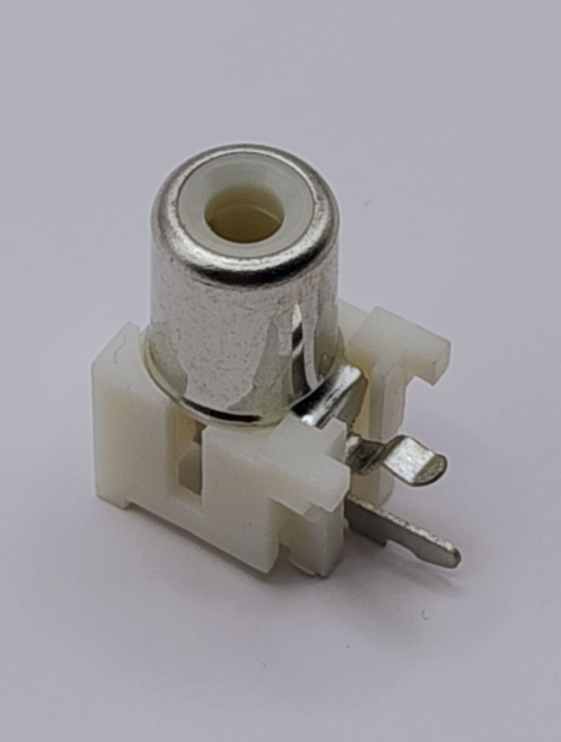 CINCH RCA Socket for PCB, White