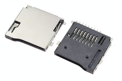 Connector, micro SD card adapter, SMT mounting