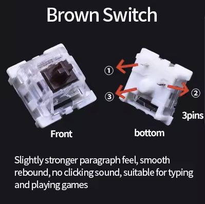 Outemu MX Switch, Brown, for Mechanical Keyboards