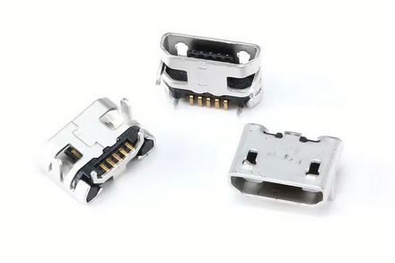 Micro USB socket for printing, 5 pin, type 2