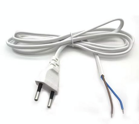 Power cable 230V, length 1.8m, white color