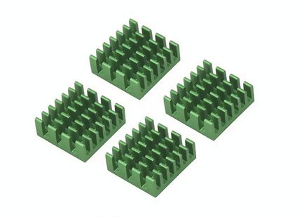 Heatsink 14x14x6 with adhesive tape for integrated circuits