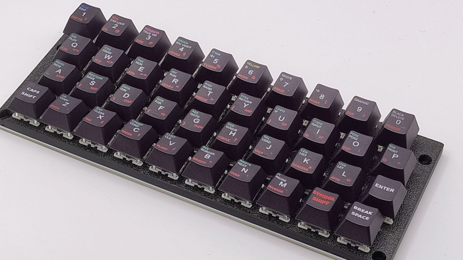 Mechanical Keyboard for ZX Spectrum and Clones, Colors