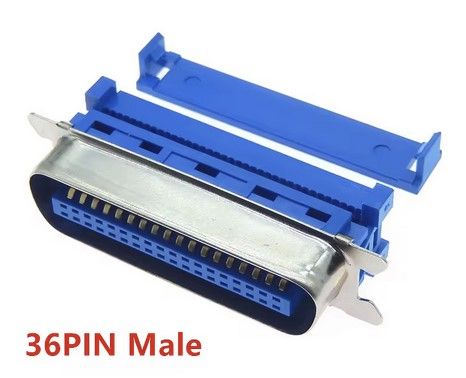 Centronics 36-Pin Male Connector, IDC System