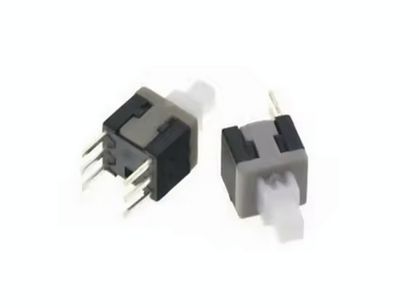 Tact switch 5.8 x 5.8 latching (self lock), pitch 2.00mm