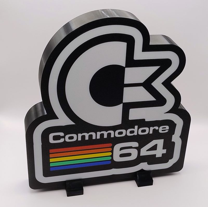 Lightbox Commodore, 3D print, LED lighting, 5V power supply