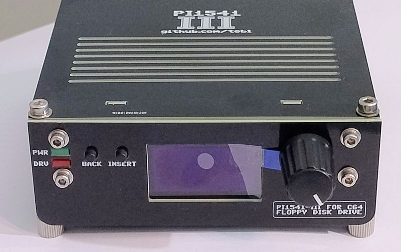 Emulator Pi1541-III Disk Drive 1541 for Commodore, Epyx Fastload, Black