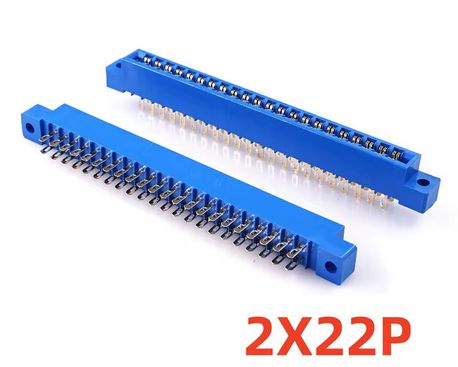 Connector, socket, 2x22 pins, 3.96mm pitch