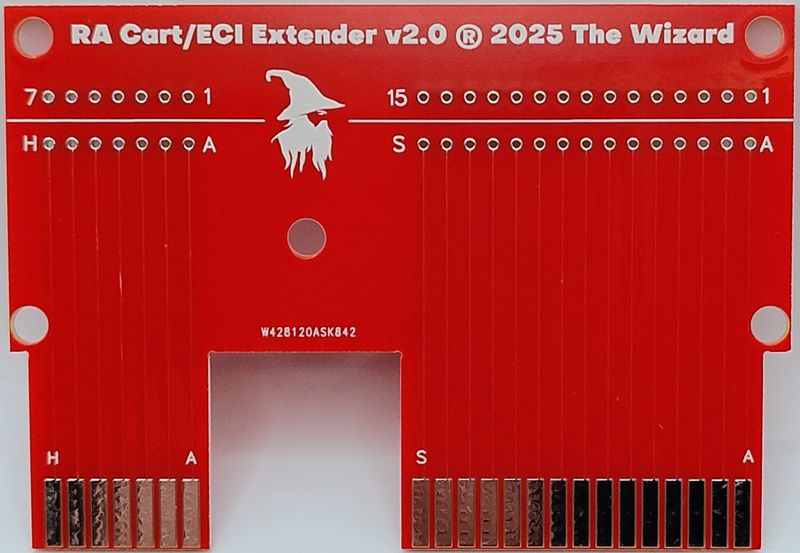 Atari XE FULL RA Cart / ECI Extender v2.0 PCB