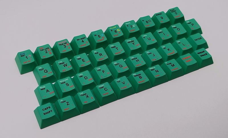 Set of 40 keycaps dedicated to ZX Spectrum