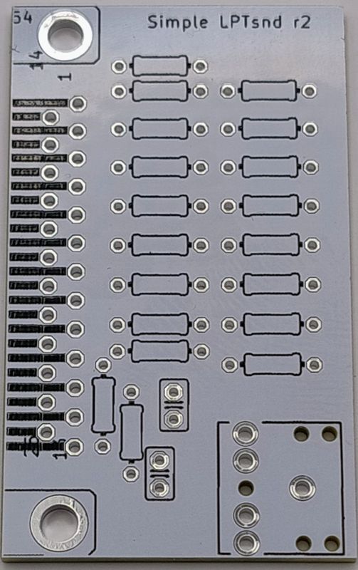 Covox Project PCB, LPT sound