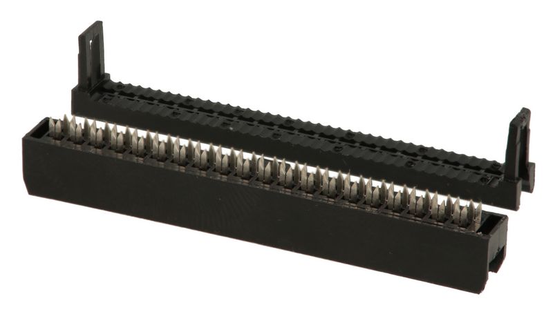 IDC 2x20 (40 pin) connector socket with plug and handle
