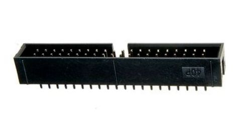 IDC 2x20 (40 pin) connector socket with plug and handle
