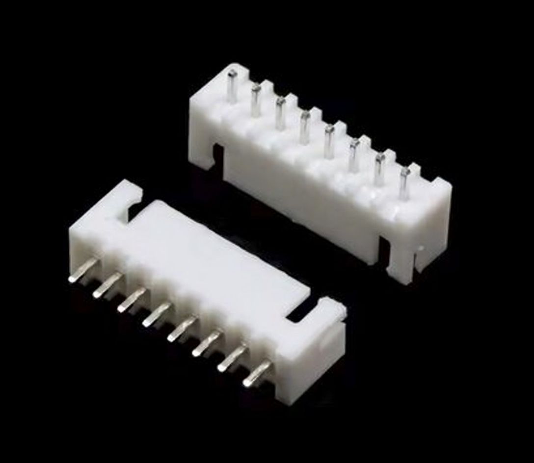 JST XH 2.54mm Male Connector, 8 pins, straight, 10 pieces