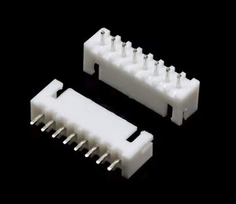 JST XH 2.54mm Male Connector, 8 pins, straight, 10 pieces