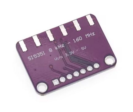 Si5351 Clock Module, Range from 8 kHz to 160 MHz, I2C Control