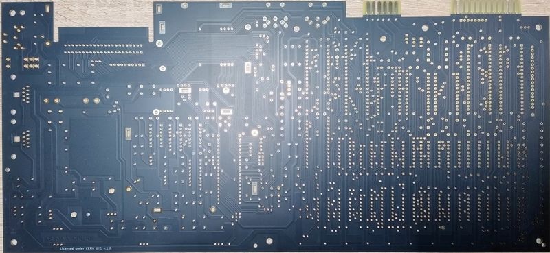 Replica of Commodore 250407 Motherboard, Bwack v.1.3 Design, Gold-Plated ENIG