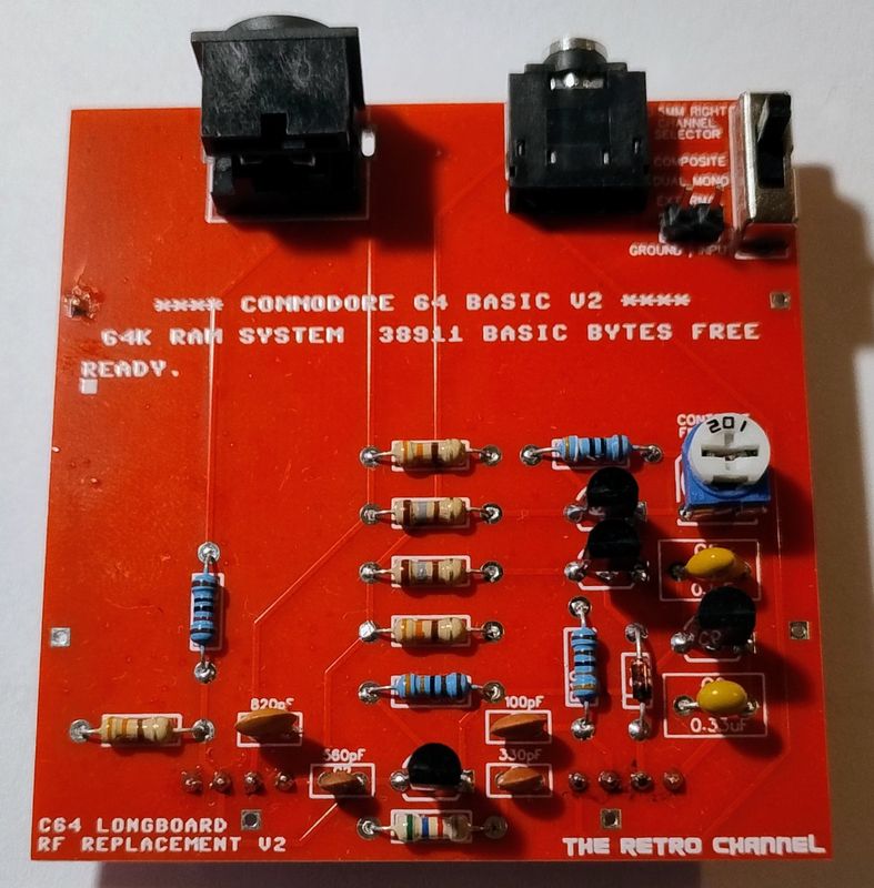 Replacement Modulator for Commodore, Longboard Version
