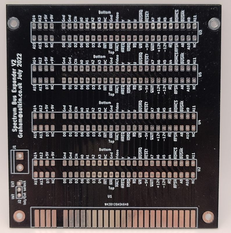 ZX Spectrum Bus Expander PCB