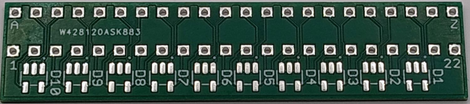 ESD Protective PCB for Commodore Edge Connector