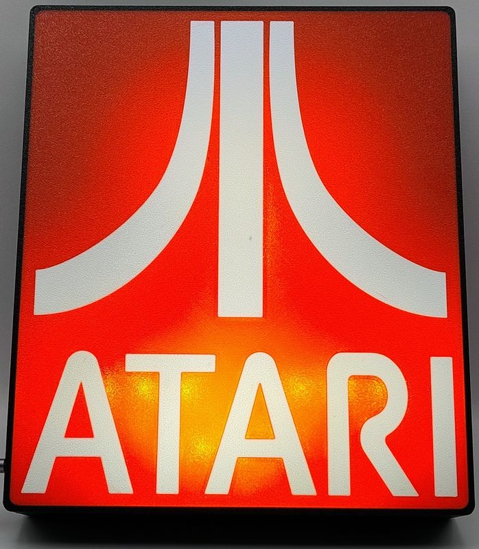 Lightbox Atari, LED lighting inside, powered by 5V
