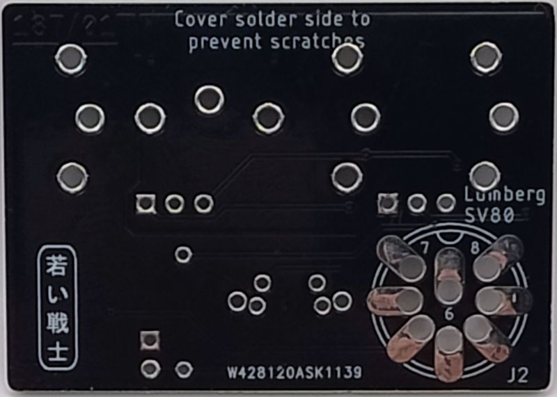 Audio-Video Adapter PCB for Commodore C128