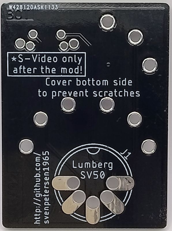 Audio-Video Adapter PCB for Commodore VIC-20