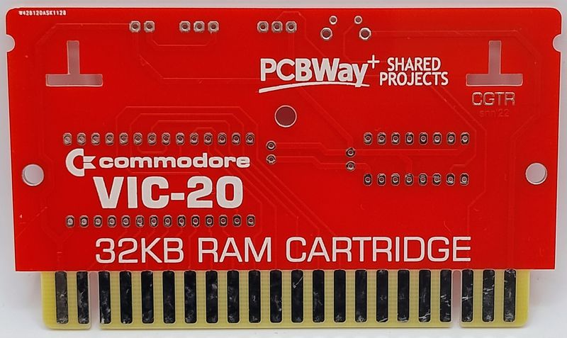Scheda PCB di espansione RAM 32kb per Commodore VIC-20
