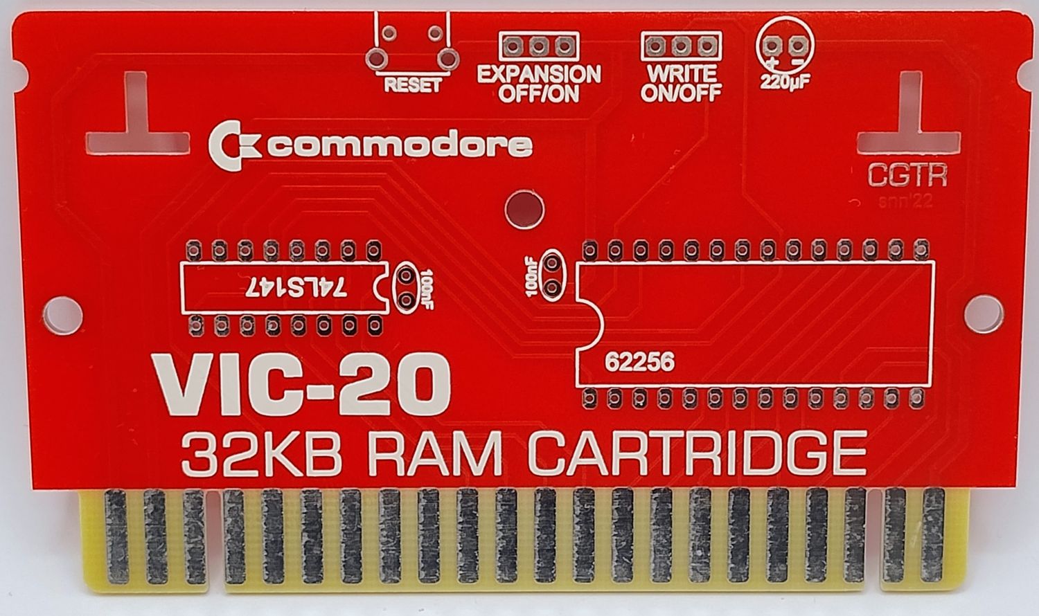 32kb RAM Expansion PCB for Commodore VIC-20