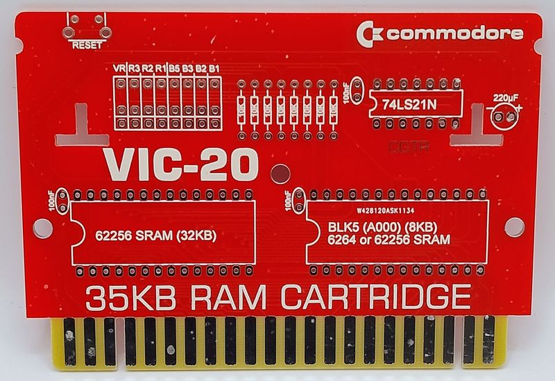 Scheda di espansione RAM 35KB per Commodore VIC-20