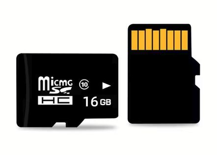 Micro SD Card 16Gb, includes SD adapter
