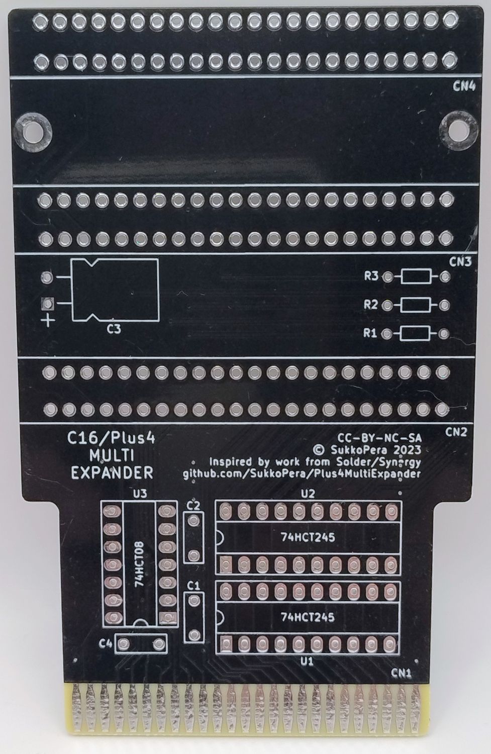 PCB Multi Expander Board for Commodore C16, C116, and Plus/4