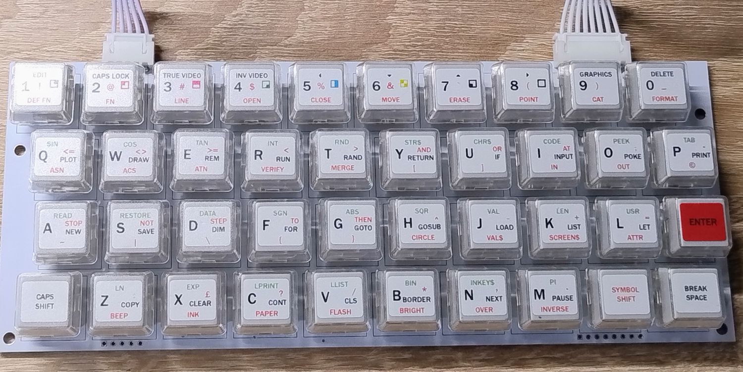 Mechanical Keyboard for ZX Spectrum and Clones, Stickers
