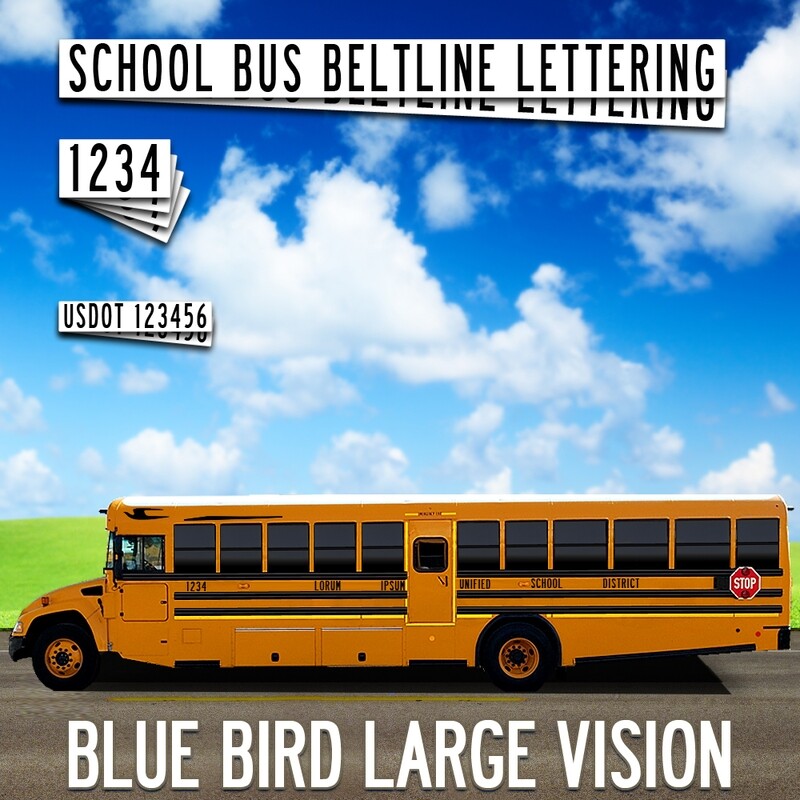 Blue Bird Large Vision Lettering