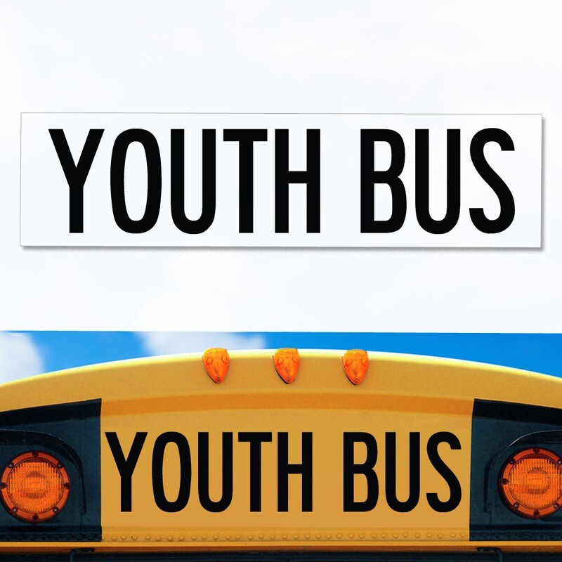 UNIVERSAL Youth Bus Decal 8