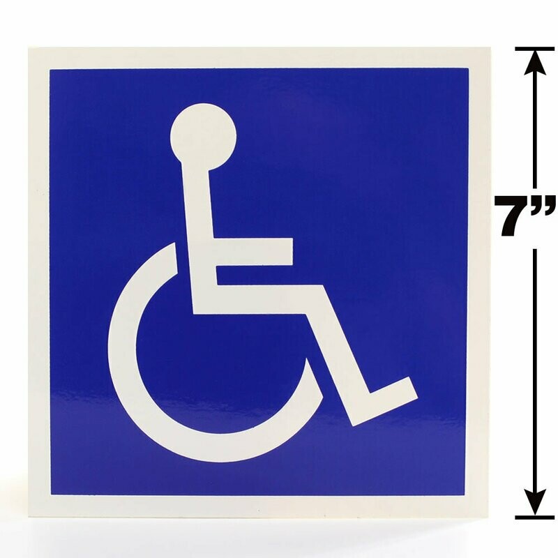 Symbol of Accessibility Label - ISA ADA 7-inch